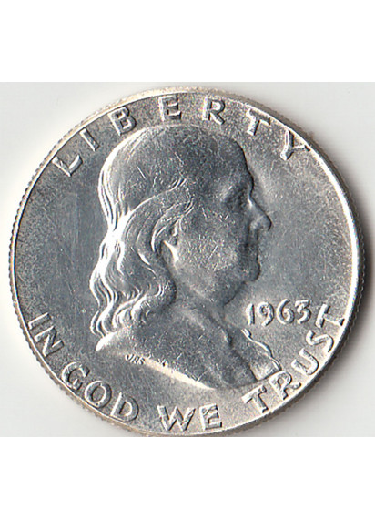 1963 - Half 1/2 Dollar Silver United States "Franklin - Bell" Spl